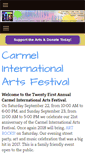 Mobile Screenshot of carmelartsfestival.org