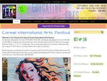 Tablet Screenshot of carmelartsfestival.org